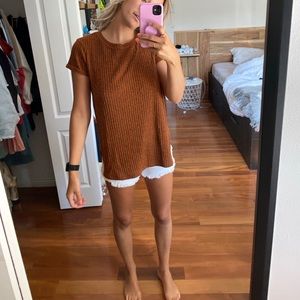 Caramel/brown t-shirt/tee